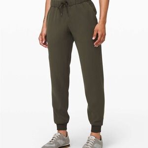 Lululemon On the Fly Jogger | Dark Green Olive Color | Woman’s Size 2